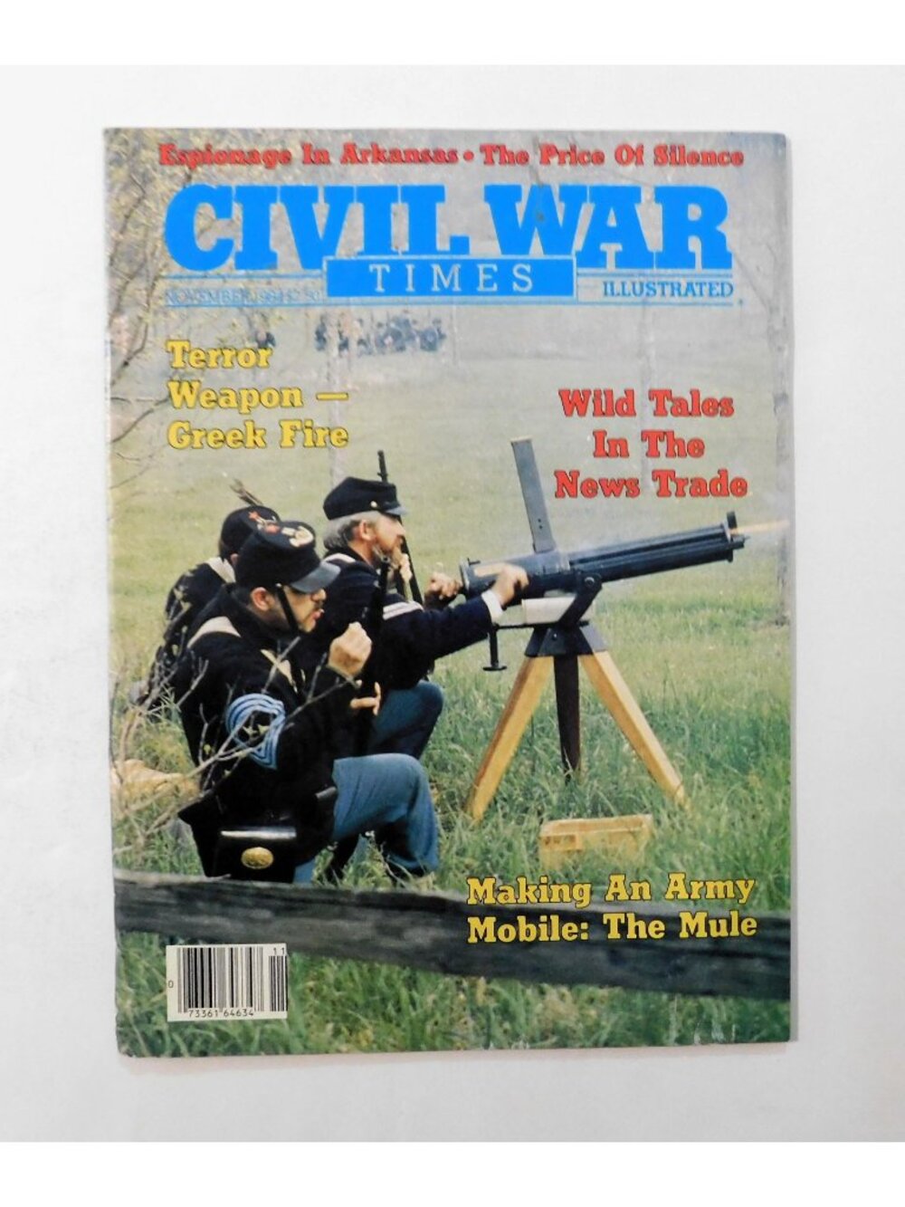 Civil War Times Illustrated Magazine November 1984 History Warfare Mules